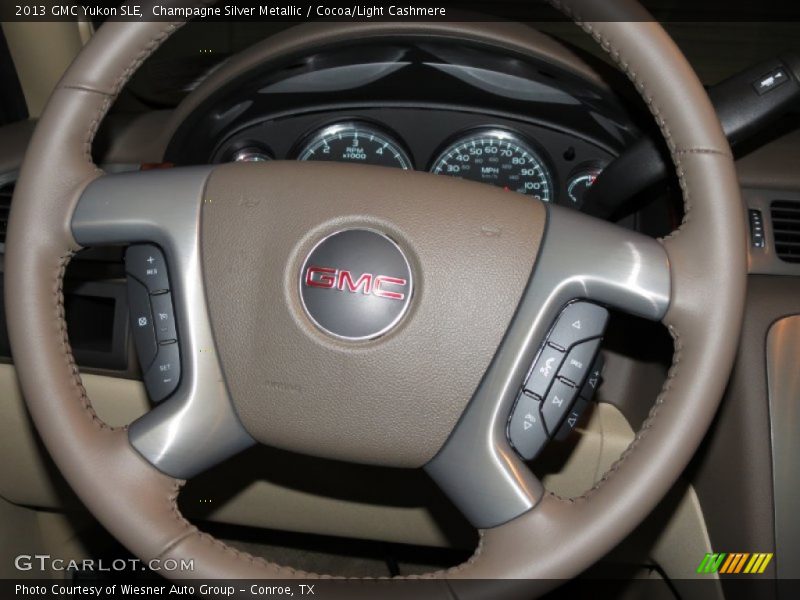 Champagne Silver Metallic / Cocoa/Light Cashmere 2013 GMC Yukon SLE