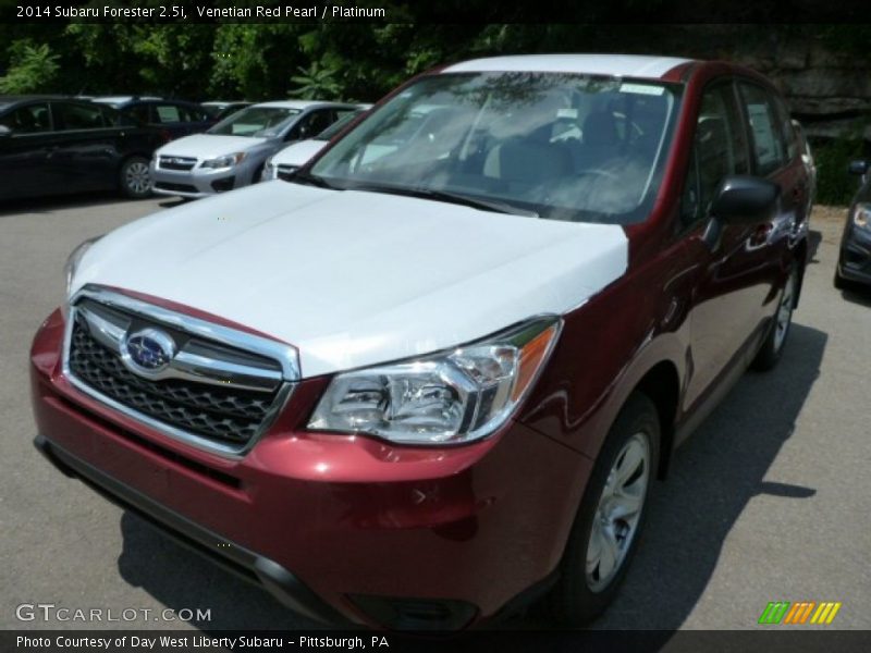 Venetian Red Pearl / Platinum 2014 Subaru Forester 2.5i