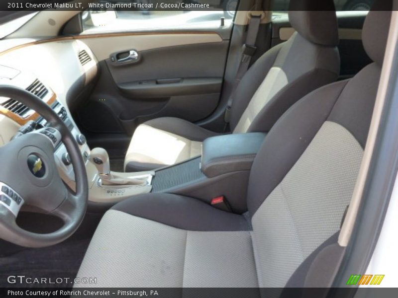 White Diamond Tricoat / Cocoa/Cashmere 2011 Chevrolet Malibu LT