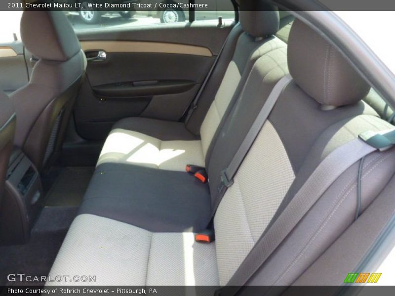 White Diamond Tricoat / Cocoa/Cashmere 2011 Chevrolet Malibu LT
