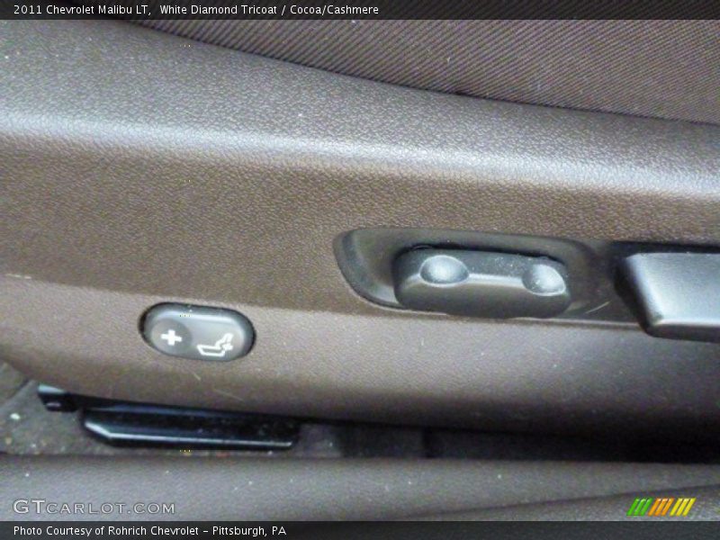 White Diamond Tricoat / Cocoa/Cashmere 2011 Chevrolet Malibu LT