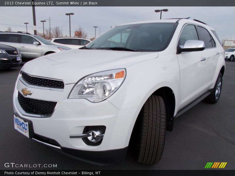 Summit White / Jet Black 2013 Chevrolet Equinox LTZ