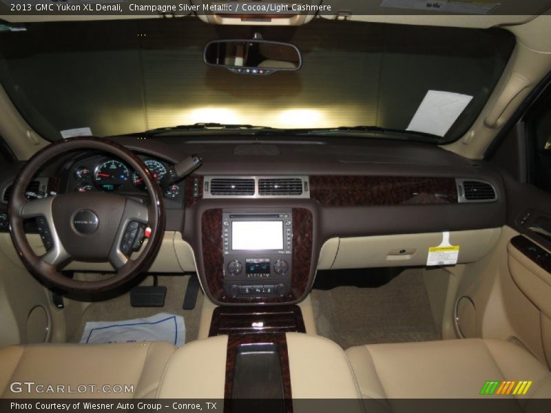 Champagne Silver Metallic / Cocoa/Light Cashmere 2013 GMC Yukon XL Denali