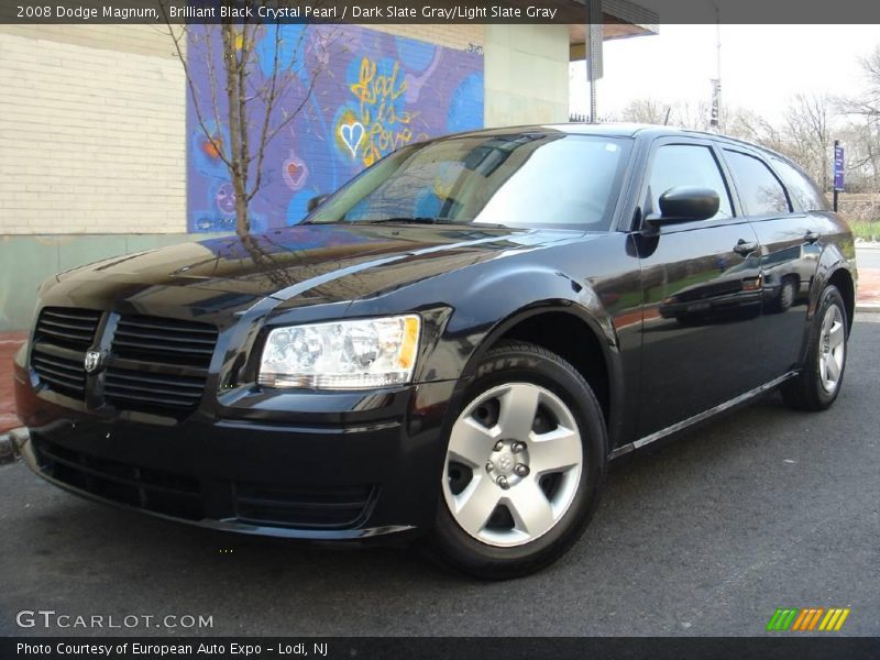 Brilliant Black Crystal Pearl / Dark Slate Gray/Light Slate Gray 2008 Dodge Magnum