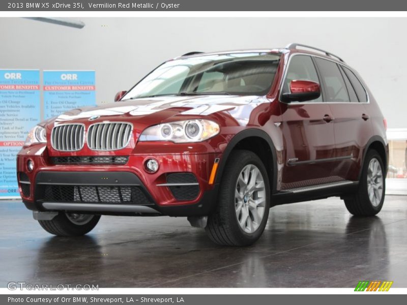 Vermilion Red Metallic / Oyster 2013 BMW X5 xDrive 35i