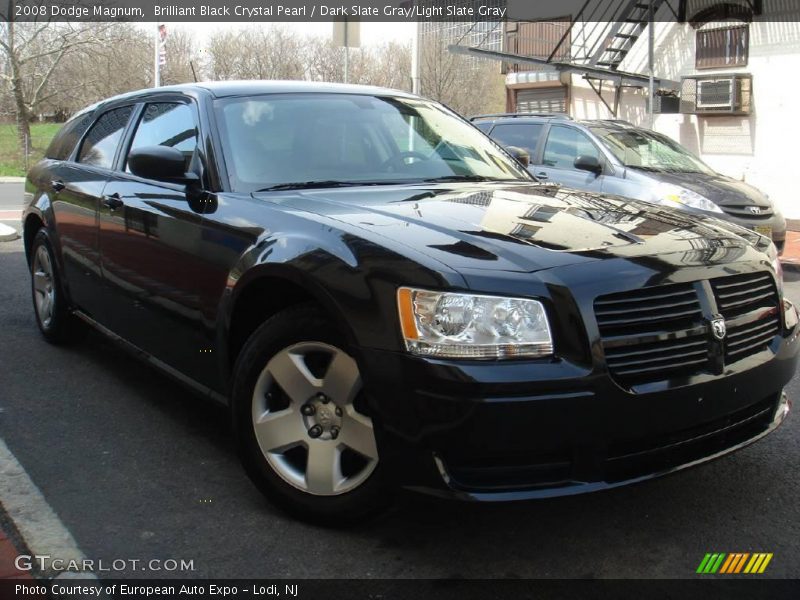 Brilliant Black Crystal Pearl / Dark Slate Gray/Light Slate Gray 2008 Dodge Magnum