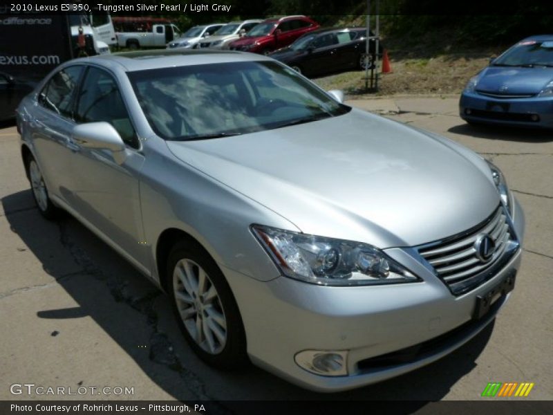 Tungsten Silver Pearl / Light Gray 2010 Lexus ES 350