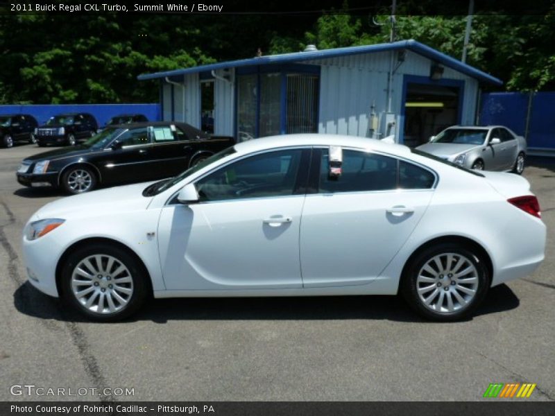 Summit White / Ebony 2011 Buick Regal CXL Turbo