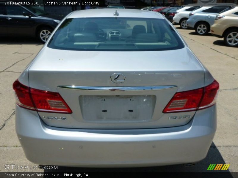 Tungsten Silver Pearl / Light Gray 2010 Lexus ES 350