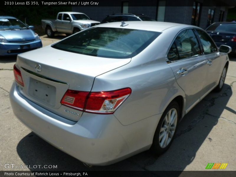 Tungsten Silver Pearl / Light Gray 2010 Lexus ES 350