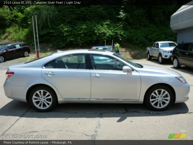 Tungsten Silver Pearl / Light Gray 2010 Lexus ES 350