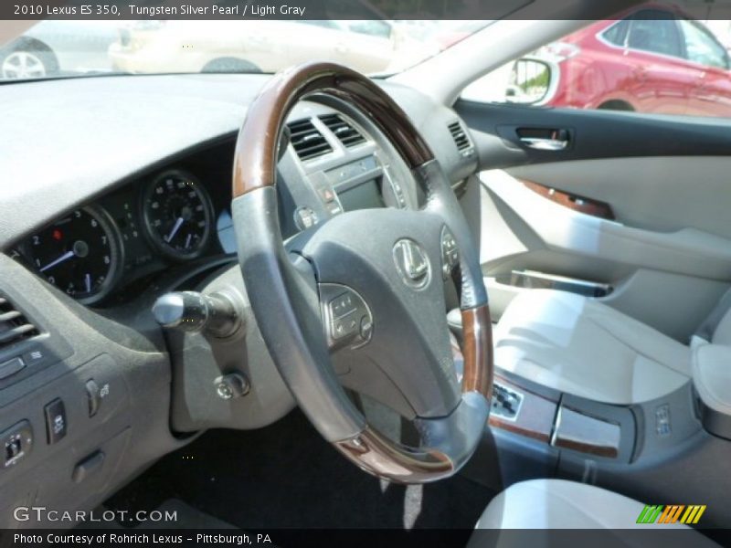 Tungsten Silver Pearl / Light Gray 2010 Lexus ES 350