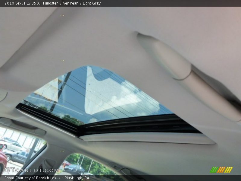 Tungsten Silver Pearl / Light Gray 2010 Lexus ES 350