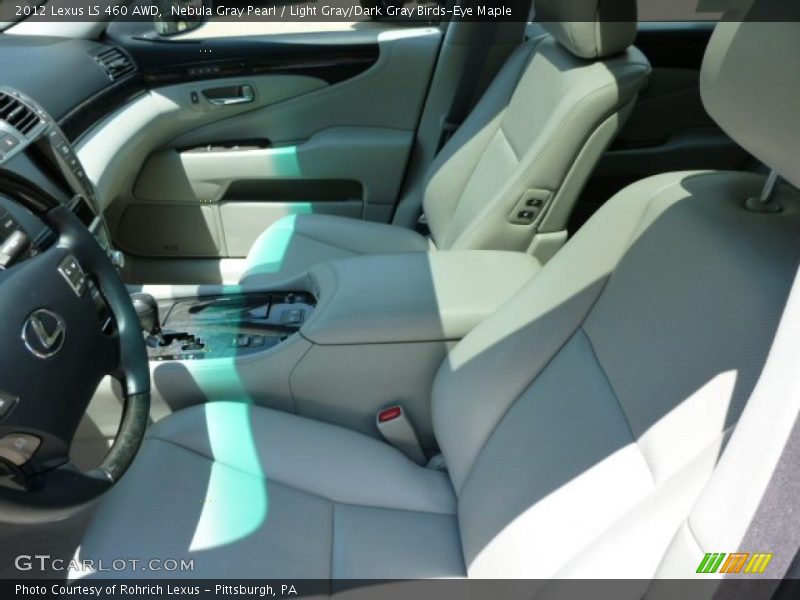 Nebula Gray Pearl / Light Gray/Dark Gray Birds-Eye Maple 2012 Lexus LS 460 AWD