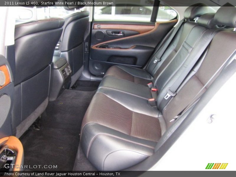 Starfire White Pearl / Black/Medium Brown 2011 Lexus LS 460