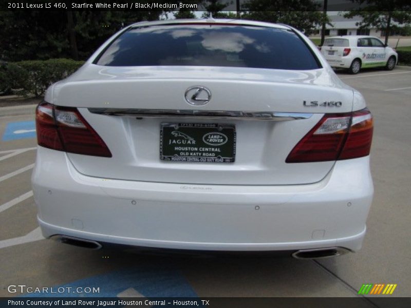 Starfire White Pearl / Black/Medium Brown 2011 Lexus LS 460