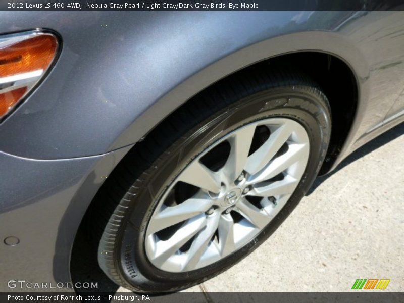 Nebula Gray Pearl / Light Gray/Dark Gray Birds-Eye Maple 2012 Lexus LS 460 AWD