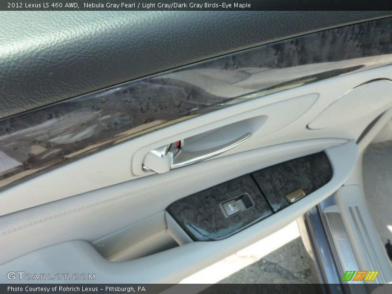 Nebula Gray Pearl / Light Gray/Dark Gray Birds-Eye Maple 2012 Lexus LS 460 AWD