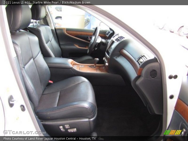 Starfire White Pearl / Black/Medium Brown 2011 Lexus LS 460