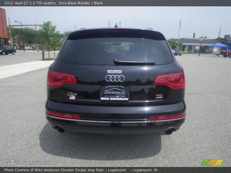 Orca Black Metallic / Black 2012 Audi Q7 3.0 TDI quattro