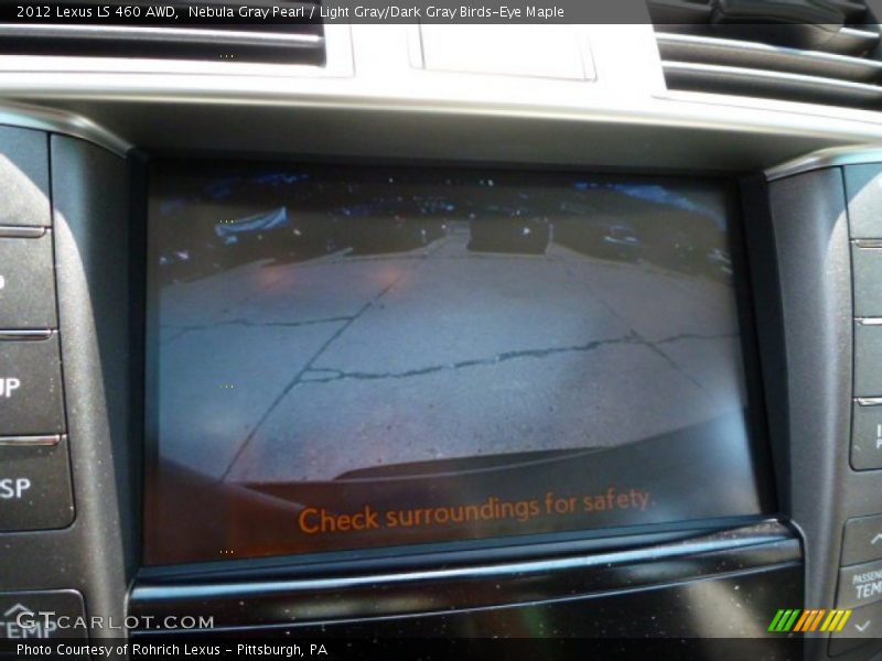 Nebula Gray Pearl / Light Gray/Dark Gray Birds-Eye Maple 2012 Lexus LS 460 AWD