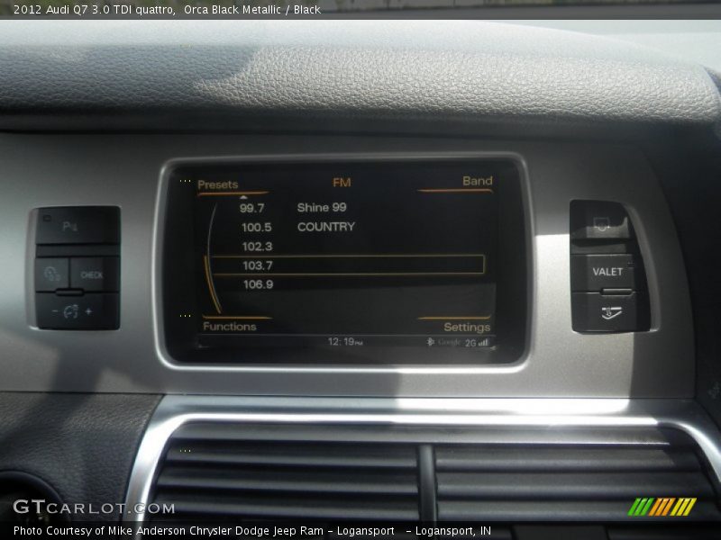 Orca Black Metallic / Black 2012 Audi Q7 3.0 TDI quattro