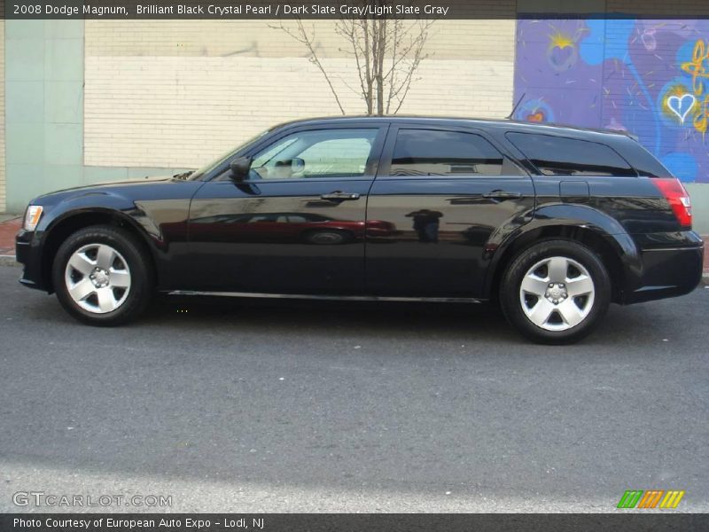 Brilliant Black Crystal Pearl / Dark Slate Gray/Light Slate Gray 2008 Dodge Magnum