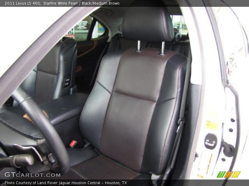 Starfire White Pearl / Black/Medium Brown 2011 Lexus LS 460