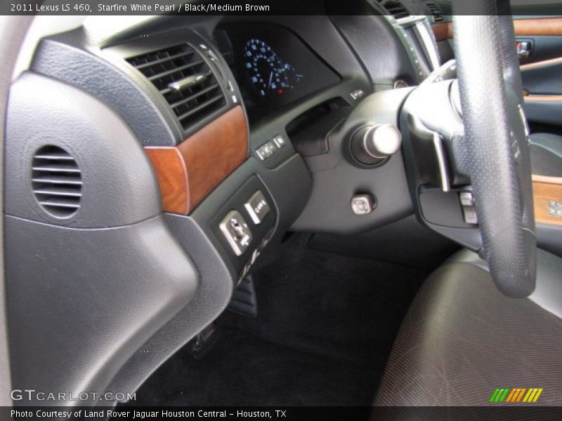 Starfire White Pearl / Black/Medium Brown 2011 Lexus LS 460