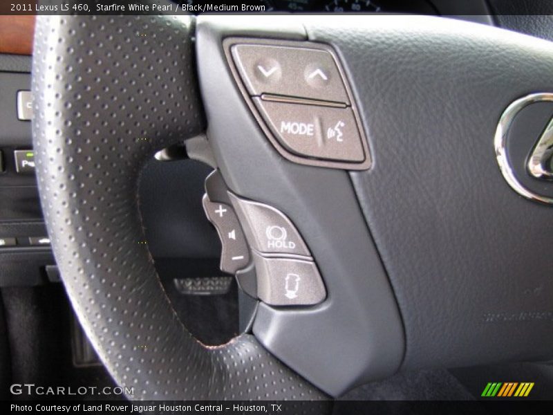 Starfire White Pearl / Black/Medium Brown 2011 Lexus LS 460