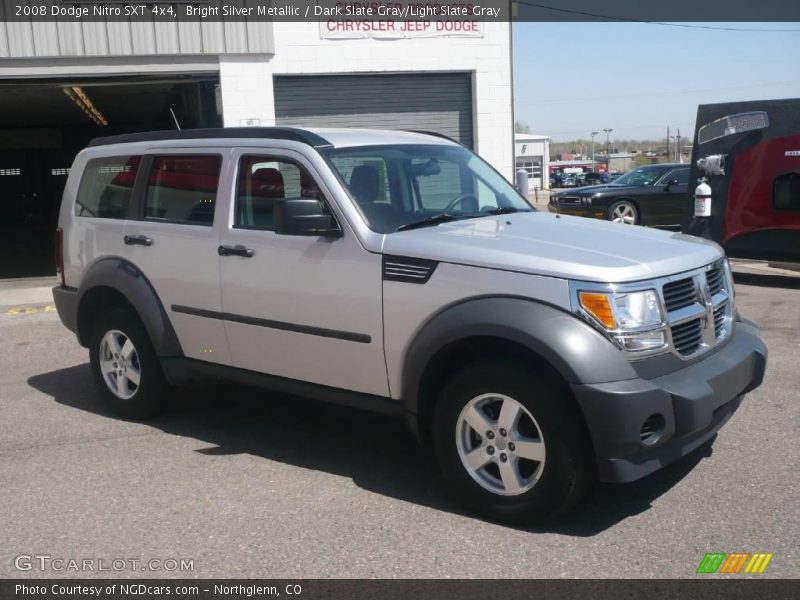 Bright Silver Metallic / Dark Slate Gray/Light Slate Gray 2008 Dodge Nitro SXT 4x4