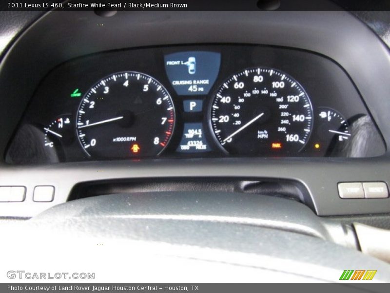 Starfire White Pearl / Black/Medium Brown 2011 Lexus LS 460