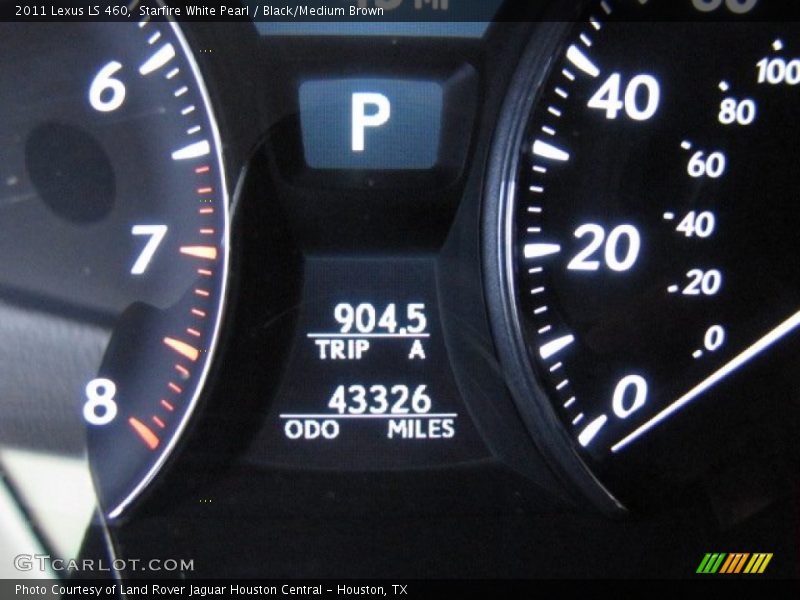 Starfire White Pearl / Black/Medium Brown 2011 Lexus LS 460