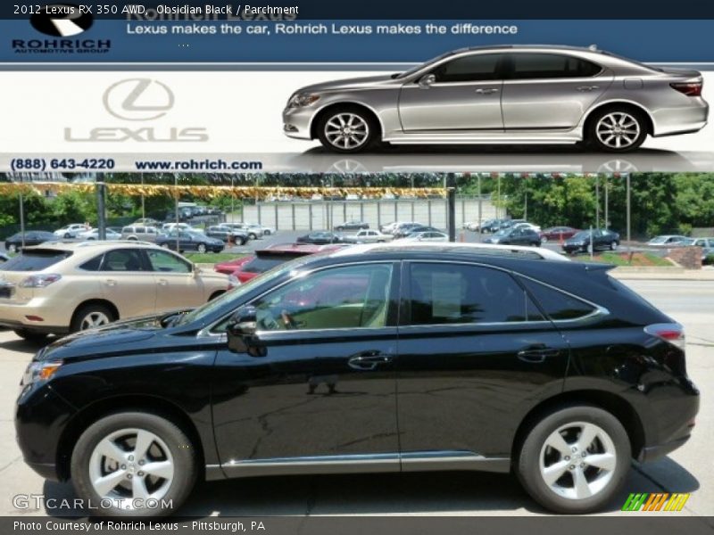 Obsidian Black / Parchment 2012 Lexus RX 350 AWD