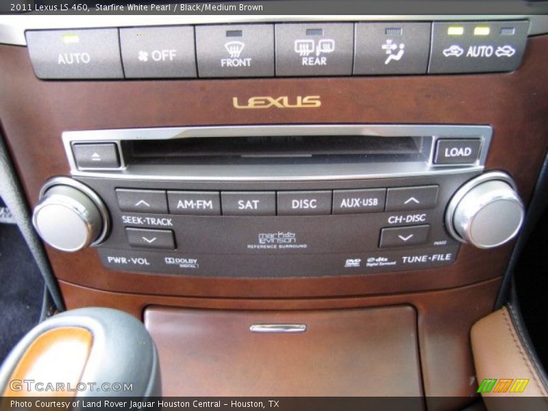 Starfire White Pearl / Black/Medium Brown 2011 Lexus LS 460