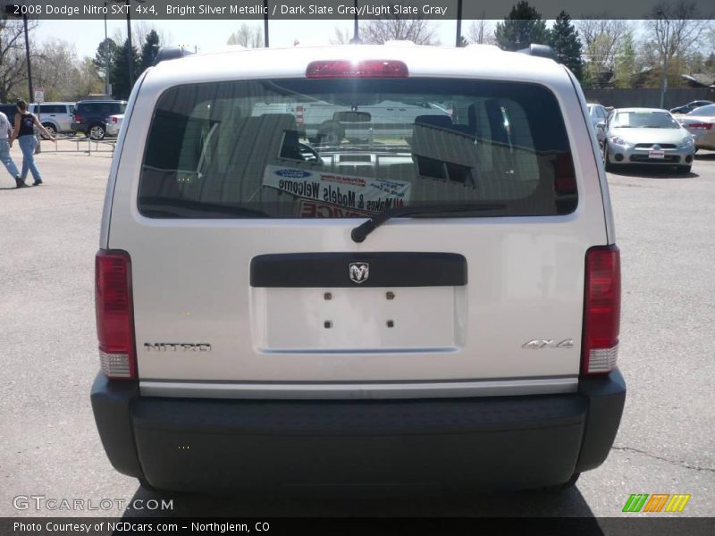 Bright Silver Metallic / Dark Slate Gray/Light Slate Gray 2008 Dodge Nitro SXT 4x4