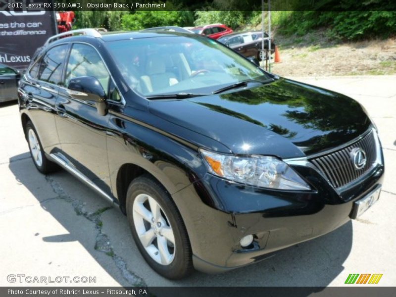 Obsidian Black / Parchment 2012 Lexus RX 350 AWD