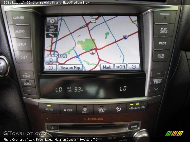 Starfire White Pearl / Black/Medium Brown 2011 Lexus LS 460