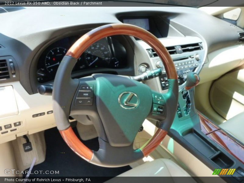 Obsidian Black / Parchment 2012 Lexus RX 350 AWD