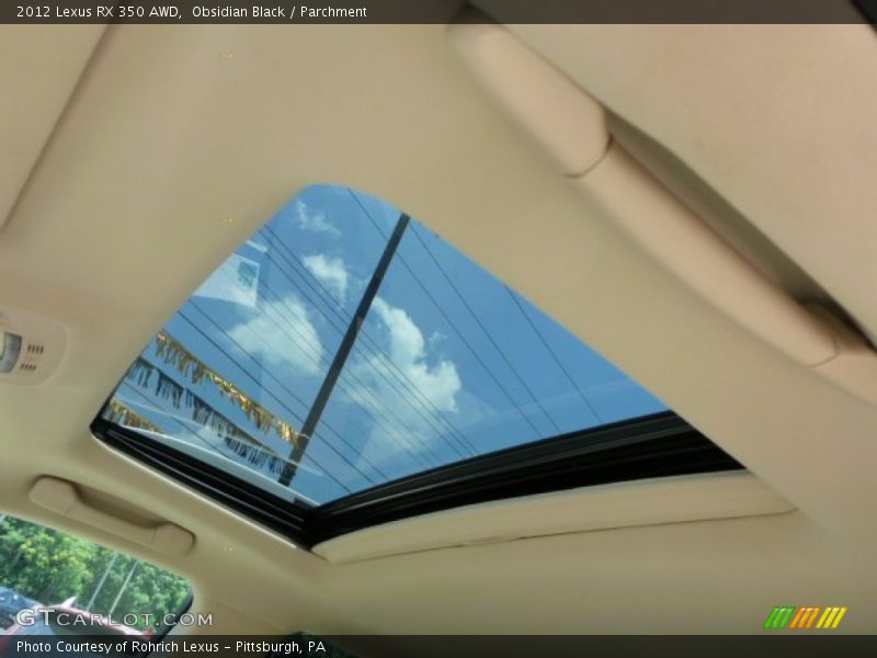 Obsidian Black / Parchment 2012 Lexus RX 350 AWD