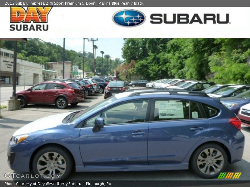 Marine Blue Pearl / Black 2013 Subaru Impreza 2.0i Sport Premium 5 Door