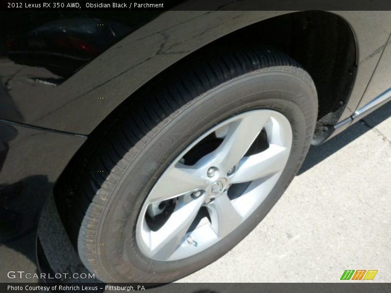 Obsidian Black / Parchment 2012 Lexus RX 350 AWD