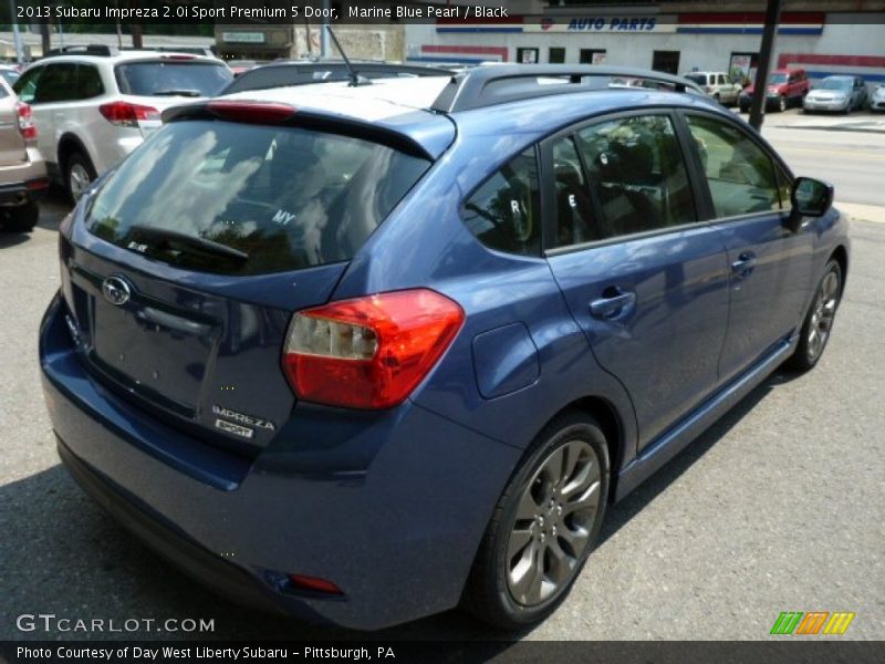 Marine Blue Pearl / Black 2013 Subaru Impreza 2.0i Sport Premium 5 Door