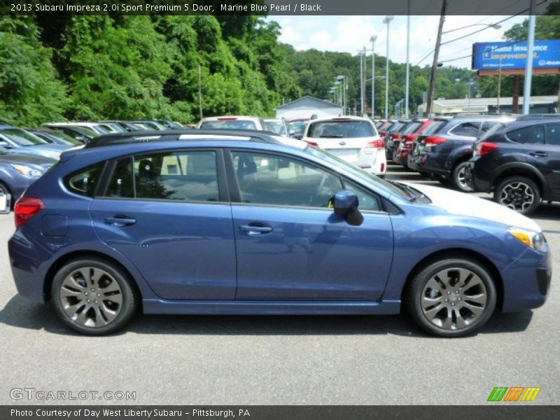 Marine Blue Pearl / Black 2013 Subaru Impreza 2.0i Sport Premium 5 Door