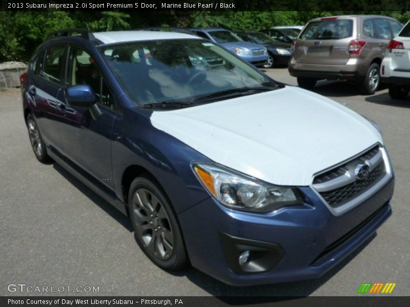 Marine Blue Pearl / Black 2013 Subaru Impreza 2.0i Sport Premium 5 Door