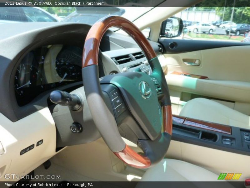 Obsidian Black / Parchment 2012 Lexus RX 350 AWD