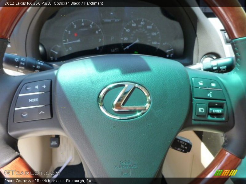 Obsidian Black / Parchment 2012 Lexus RX 350 AWD