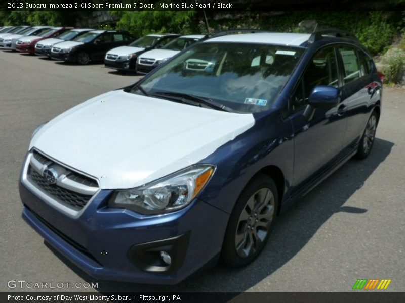 Marine Blue Pearl / Black 2013 Subaru Impreza 2.0i Sport Premium 5 Door