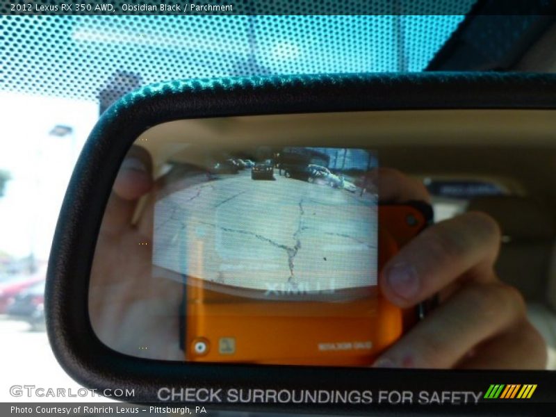 Obsidian Black / Parchment 2012 Lexus RX 350 AWD