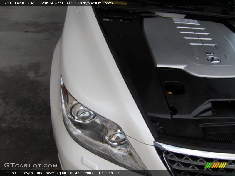 Starfire White Pearl / Black/Medium Brown 2011 Lexus LS 460